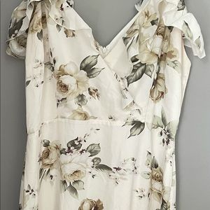 Boohoo spaghetti & off shoulder dress